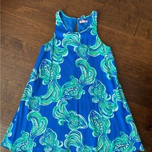 Vibrant Blue and Green Paisley Dress